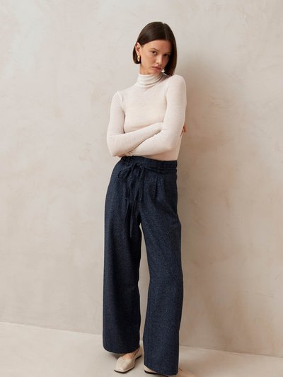 ALOHAS Kathy Herringbone Navy Pants product