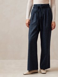 Kathy Herringbone Navy Pants