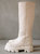 Katiuska Goal Digger Boots - Quilted Ivory