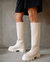 Katiuska Goal Digger Boots - Quilted Ivory - Quilted Ivory