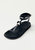 Kizzi Black Leather Sandals