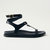 Kizzi Black Leather Sandals