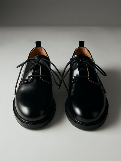 ALOHAS Langston Black Leather Oxfords product