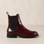 Lanz Leather Ankle Boots - Burgundy