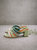 Letizia Block Heel Sandals - Shades of Green