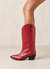 Liberty Leather Boots - Red