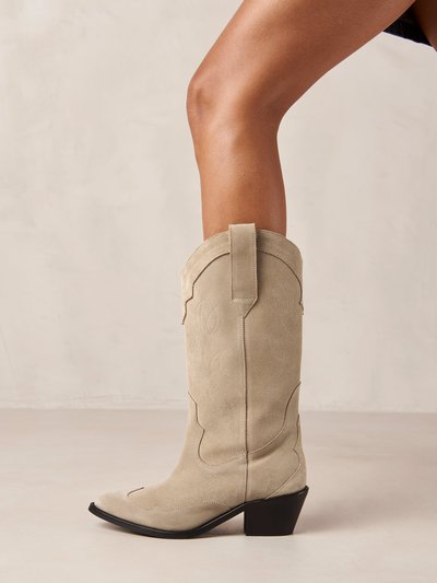 ALOHAS Liberty Suede Beige Leather Boots product
