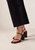 Lorena Vegan Leather Sandals - Black