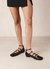 Luke Black Leather Ballet Flats