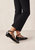 Luke Onix Black Leather Ballet Flats