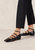 Luke Onix Black Leather Ballet Flats