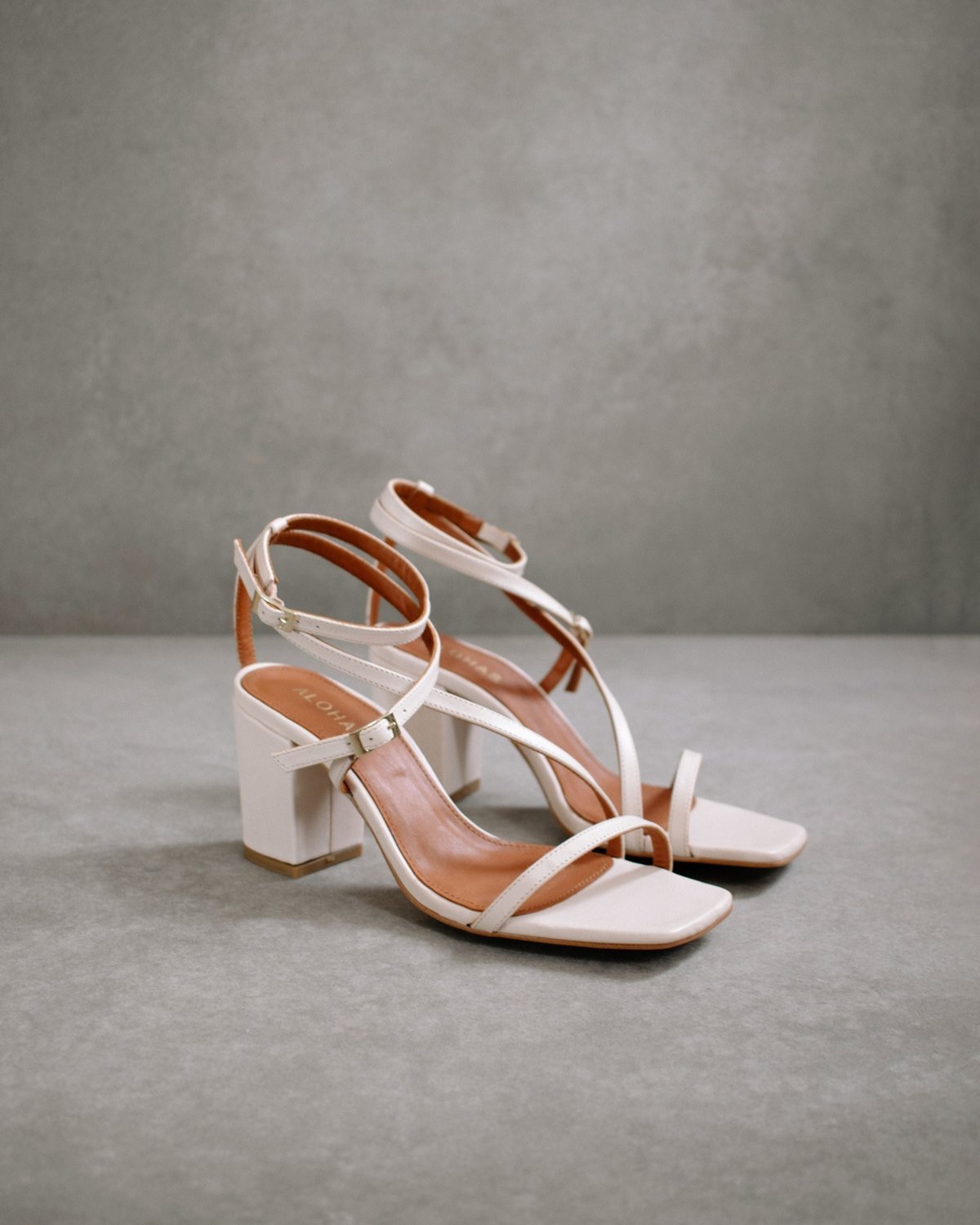 ALOHAS Cream Manhattan Leather Sandals Verishop