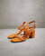 Manhattan Leather Sandals - Spritz Orange
