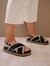 Marshmallow Blue Velvet Sandals