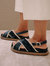 Marshmallow Blue Velvet Sandals