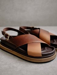 Marshmallow Brown Degradé Sandal