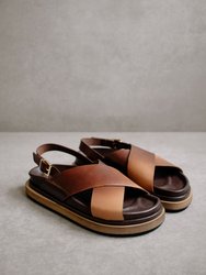 Marshmallow Brown Degradé Sandal - Brown