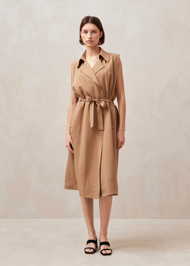 Munia Beige Coat - Beige