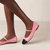 Musa Bicolor Black Pink Leather Ballet Flats