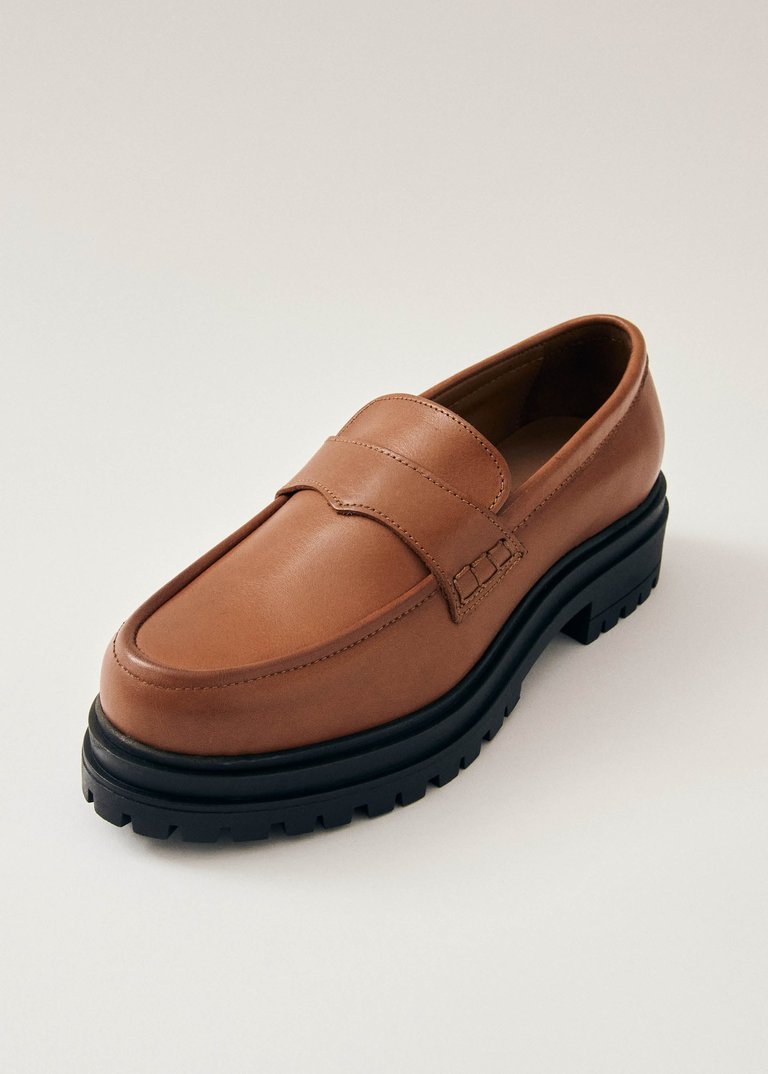 Obsidian Leather Loafers