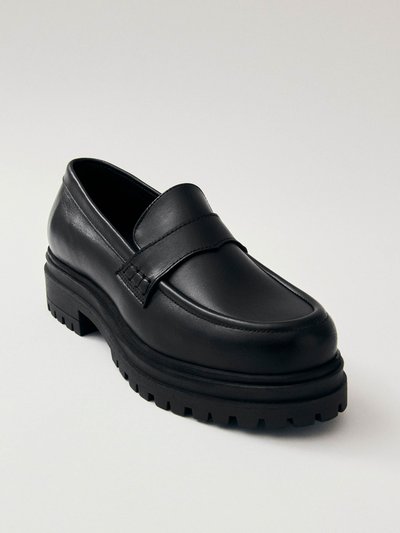 ALOHAS Obsidian Leather Loafers product