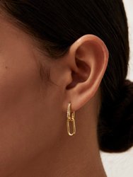 Pascal White 18k Gold Plated Sterling Silver Earring