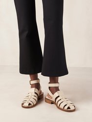 Perry Leather Sandals - Cream