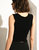 Pleasant Corset Knit Top Black