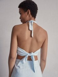 Poetry Baby Blue Top - Baby Blue