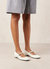 Por Do Sol Cream Leather Ballet Flats