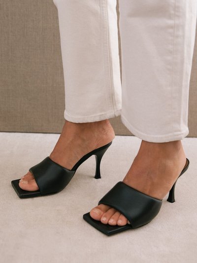 ALOHAS Puffy Leather Mules - Black product