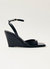 Riya Black Leather Sandals - Black