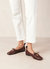 Rosalind Leather Ballet Flats - Brown