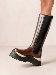 Roxie Chess Boots - Coffee Brown