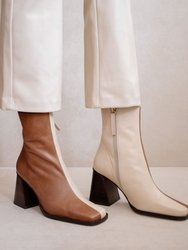 South Bicolor Boots - Camel & Beige
