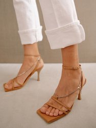 Straps Chain Sandal - Camel