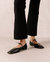 Sway Leather Ballet Flats - Black