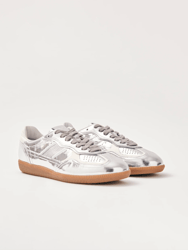 Tb.490 Rife Shimmer Silver Cream Leather Sneakers