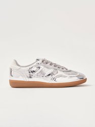 Tb.490 Rife Shimmer Silver Cream Leather Sneakers - Rife Shimmer Silver Cream
