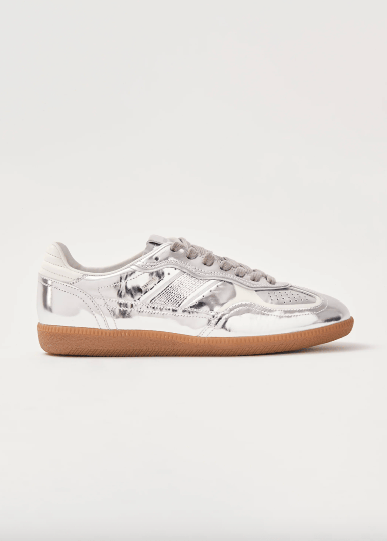 Tb.490 Rife Shimmer Silver Cream Leather Sneakers - Rife Shimmer Silver Cream