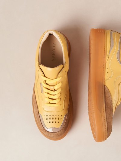 ALOHAS Tb.87 Suede Onix Mustard Leather Sneakers product