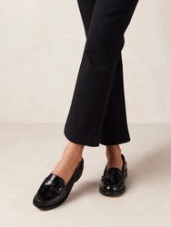 Terrane Black Leather Loafers