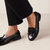 Terrane Black Leather Loafers