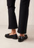 Terrane Black Leather Loafers