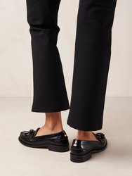 Terrane Black Leather Loafers