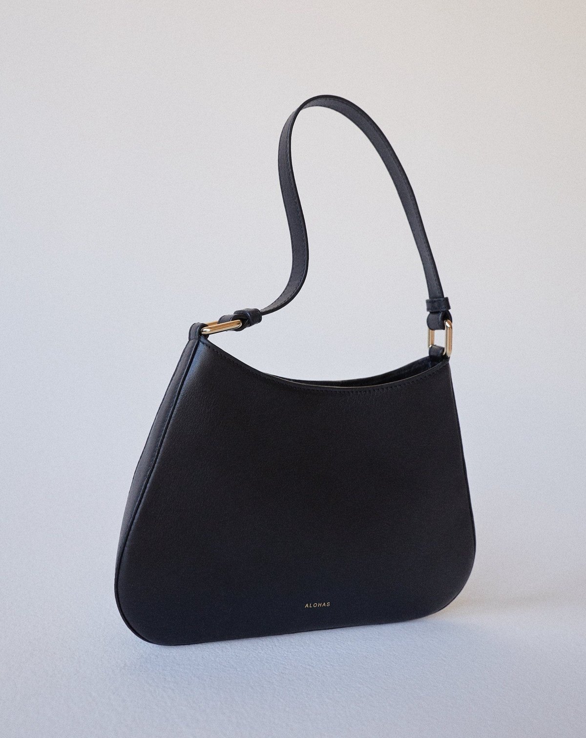 The C Scacchi - Black and White leather Handbag