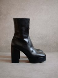 Thunder High Heel Ankle Boots - Black