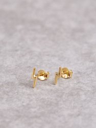 Thunderbolt Earrings - Gold