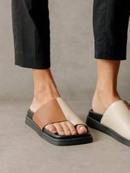 Toe Ring Flop - Bicolor Camel Ivory