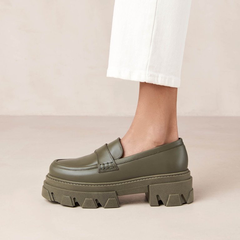 Trailblazer Leather Loafers - Green